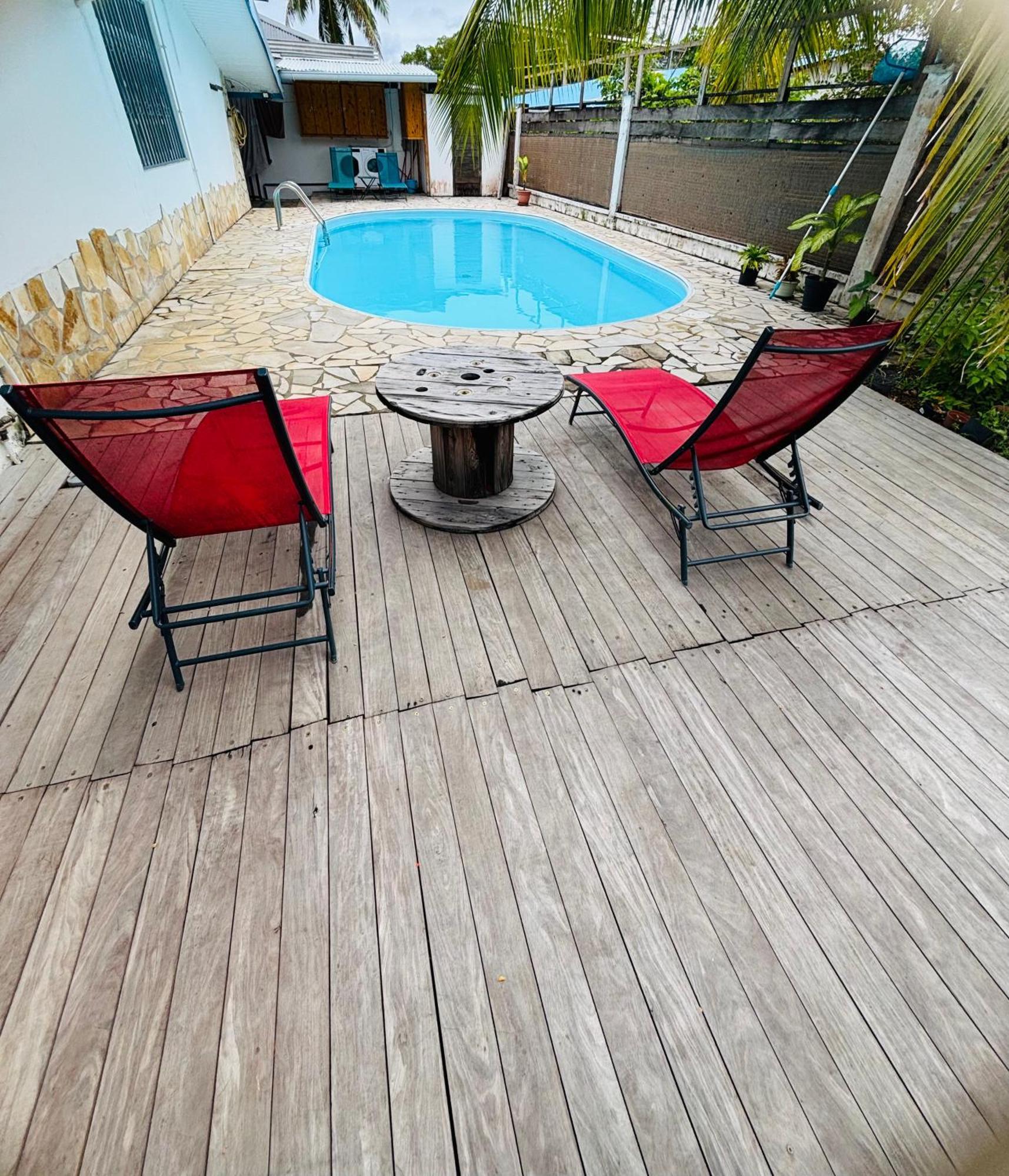 Sermie T2 Climatise Avec Piscine Kourou Exterior foto